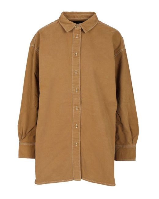 7 For All Mankind Brown "nina" Overshirt