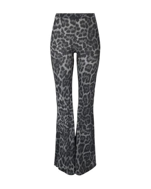 Stella McCartney Black Leopard Print Pants