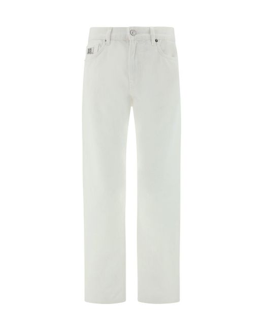 Jeans di Versace in White da Uomo
