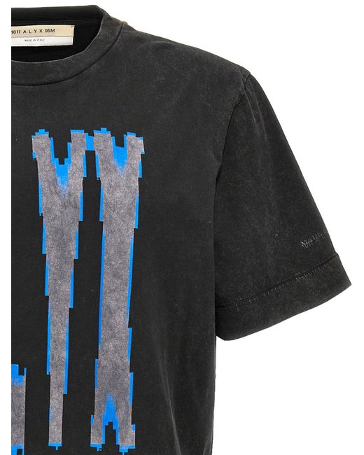 1017 ALYX 9SM Black Logo Print T-Shirt for men