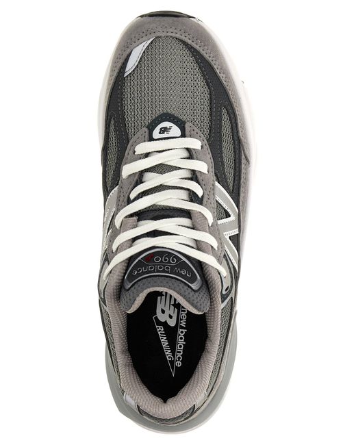 990v6 Sneakers Grigio di New Balance in White da Uomo