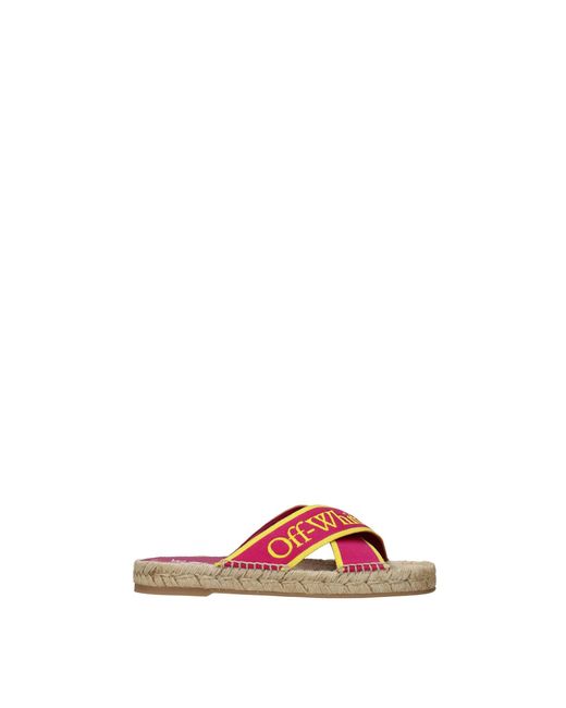 Off-White c/o Virgil Abloh Multicolor Slippers And Clogs Fabric Fuchsia Yellow