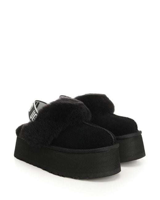 Ugg Black Funkette Sandals