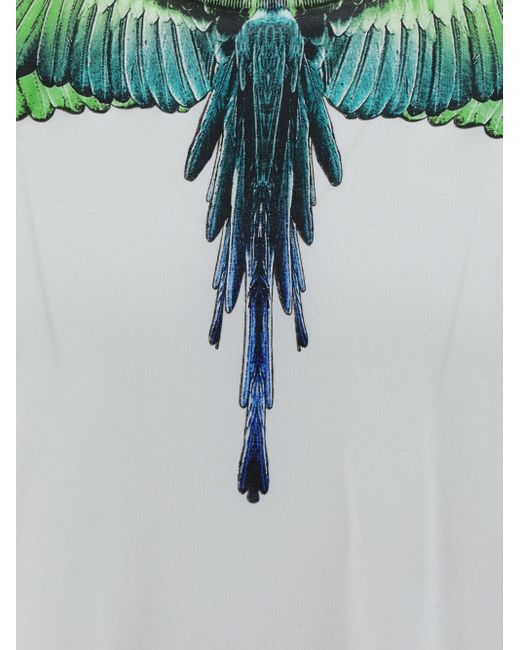 T-Shirt Icon Wings di Marcelo Burlon in Blue da Uomo
