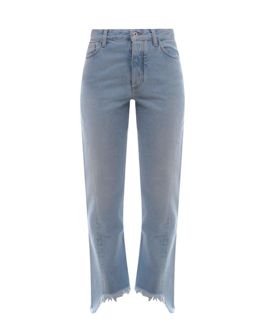 Off-White c/o Virgil Abloh Blue 'corporate' Straight Jeans