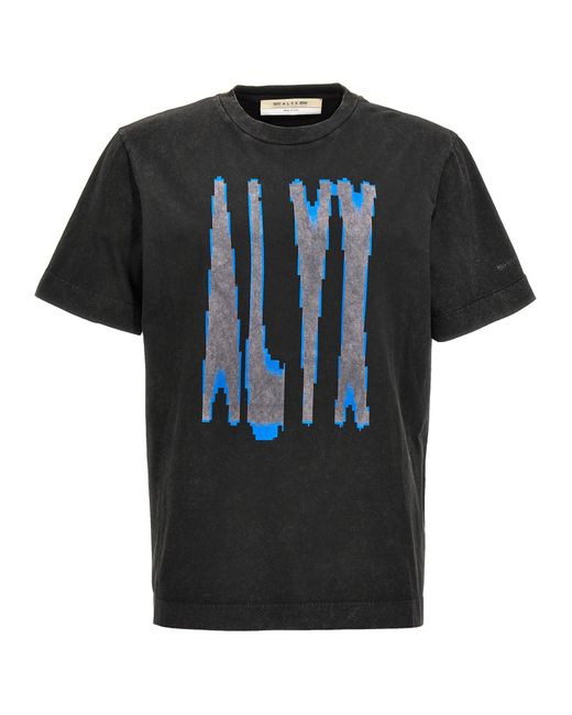 1017 ALYX 9SM Black Logo Print T-Shirt for men