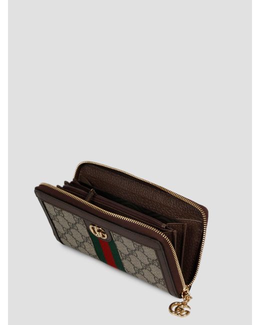 Ophidia gg zip around wallet di Gucci in Gray