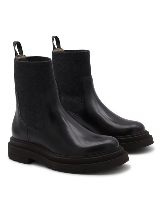 Boots Blacks And Greys-Donna di Brunello Cucinelli