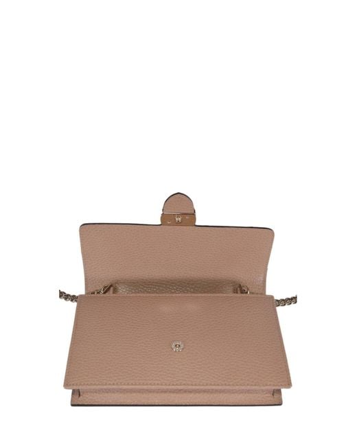 Gucci Brown Interlocking Shoulder Bag GG Small Beige Leather