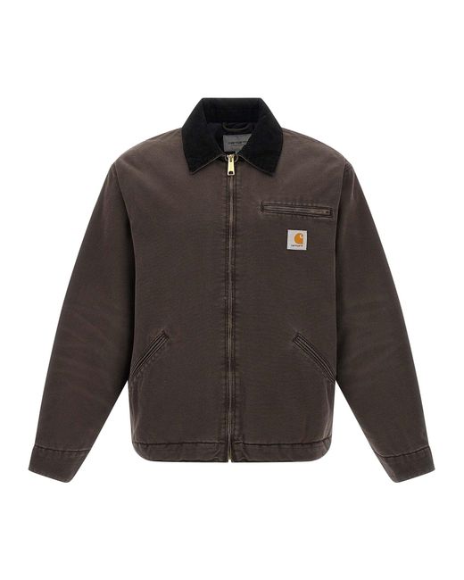 Carhartt Brown Og Detroit (Winter) Puffer Jackets for men