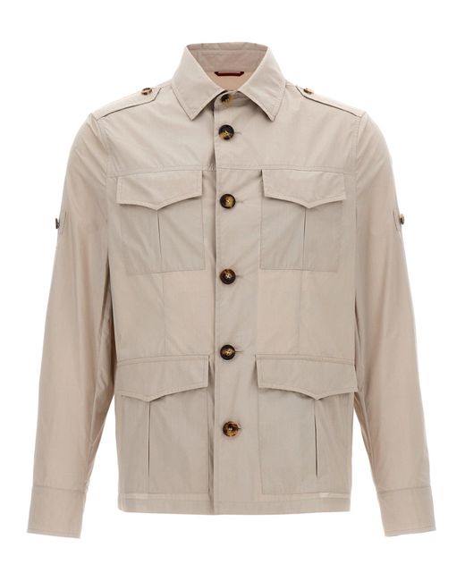 Brunello Cucinelli Natural Saharan Jacket for men