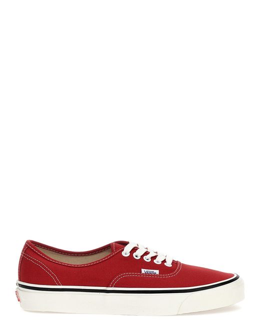 Mens all red hot sale vans