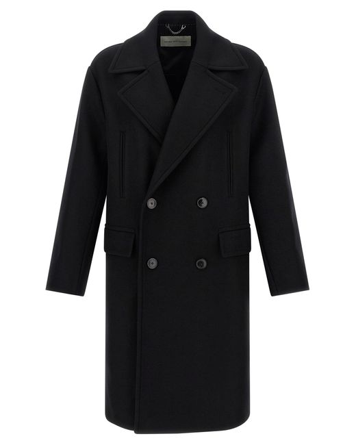 Dries Van Noten Black 'Racos' Coat for men