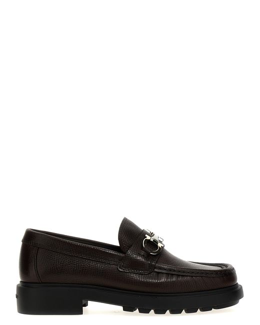 Ferragamo Black 'Duglas' Loafers for men