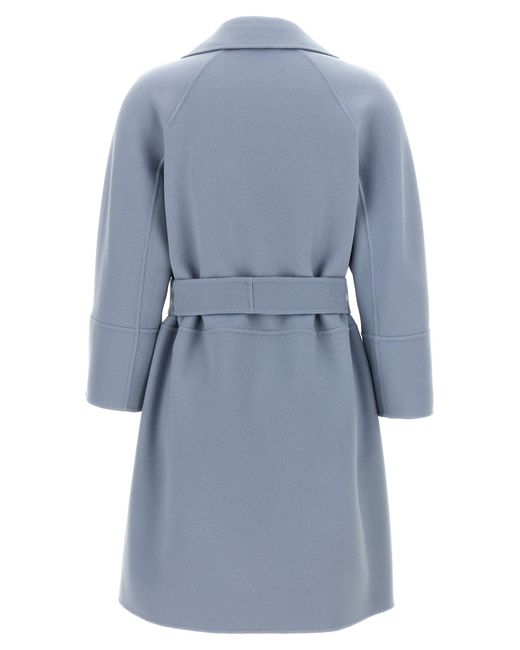Max Mara Blue 'Arona' Coat