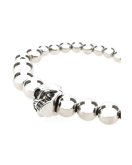 Alexander McQueen Metallic Bracelets for men