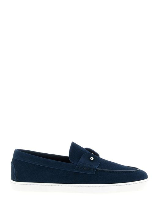 Christian Louboutin Blue Chambeliboat Loafers for men