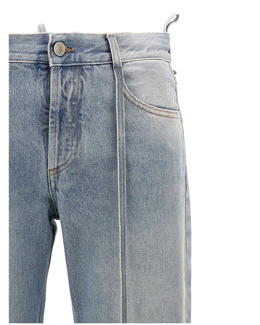 Belted Jeans Celeste di The Attico in Blue