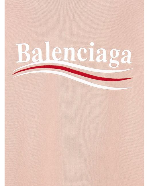 Balenciaga Pink Political Campaign Sweatshirt
