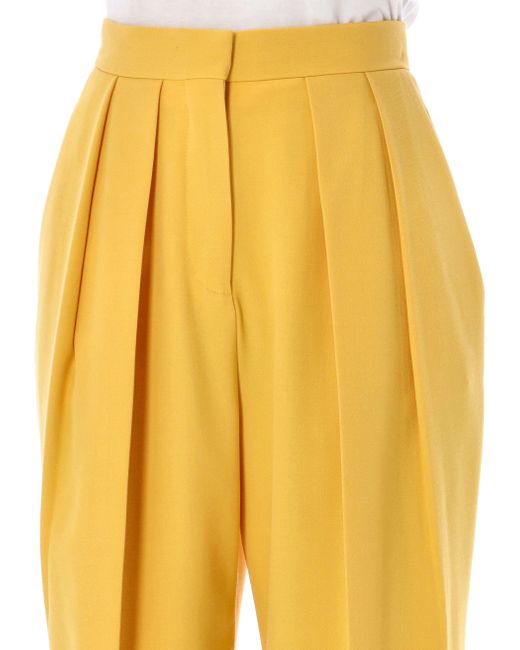 Stella McCartney Yellow Polyester Blend Pant