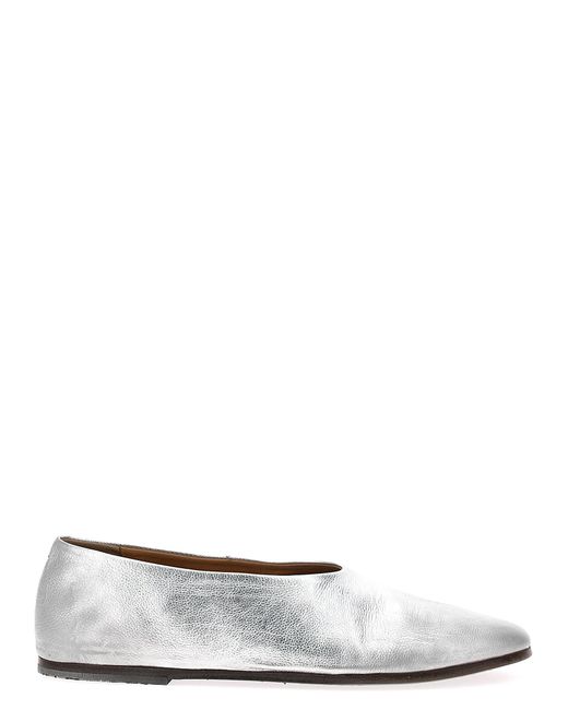 Marsèll White Coltellaccio Flat Shoes