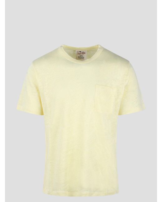 Ecstasea t-shirt di Mc2 Saint Barth in Yellow da Uomo