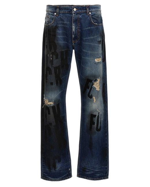 Mark Flood Jeans Blu di 1017 ALYX 9SM in Blue da Uomo