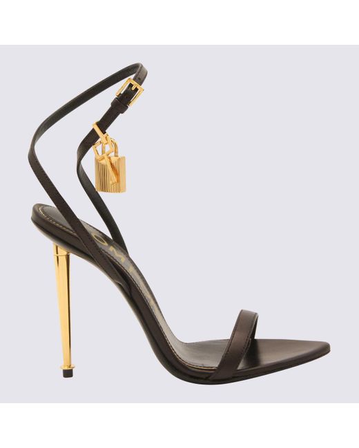 Sandals Blacks And Greys-Donna di Tom Ford in Metallic