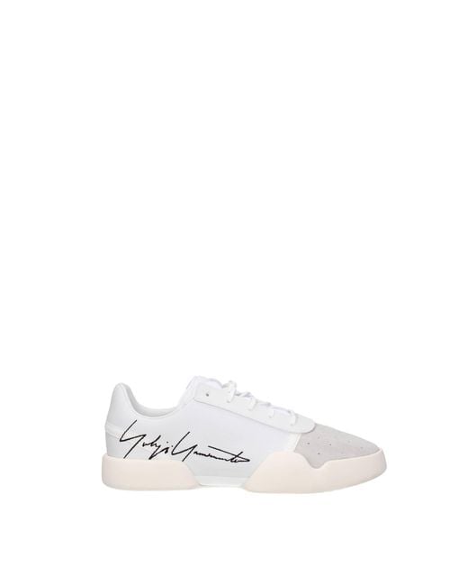 Y-3 White Sneakers Fabric for men