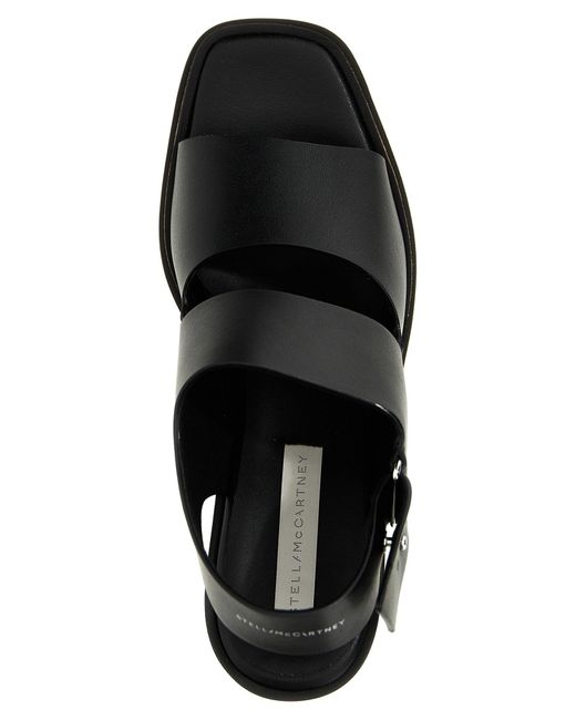 Stella McCartney Black 'Sneak-Elyse' Sandals