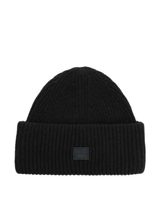 Acne Black Wool Hat Hats