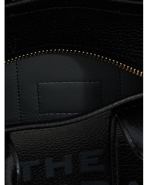 Marc Jacobs Black The Leather Micro Tote Tote Bag
