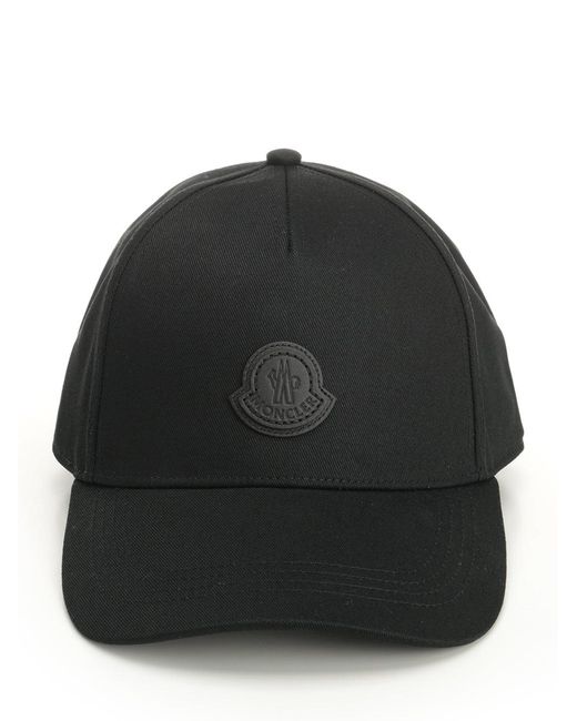 Baseball Cap Cappelli Nero-Uomo di Moncler in Black da Uomo