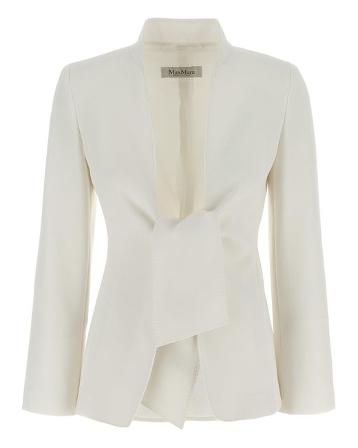 Max Mara White 'Ghiotto' Blazer