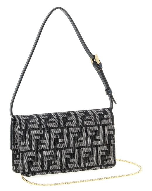 Fendi Metallic Baguette Wallets And Card Holders