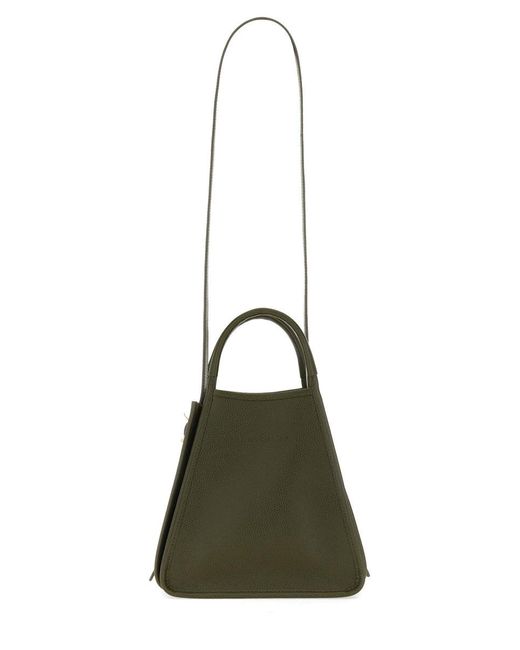 Longchamp Green Bag With Handle S "Le Foulonne"