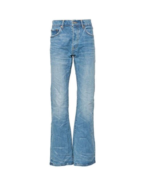 Purple Brand Blue Denim Bootcut Jeans for men