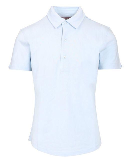Orlebar Brown Blue Sebastian Polo Shirt Light for men