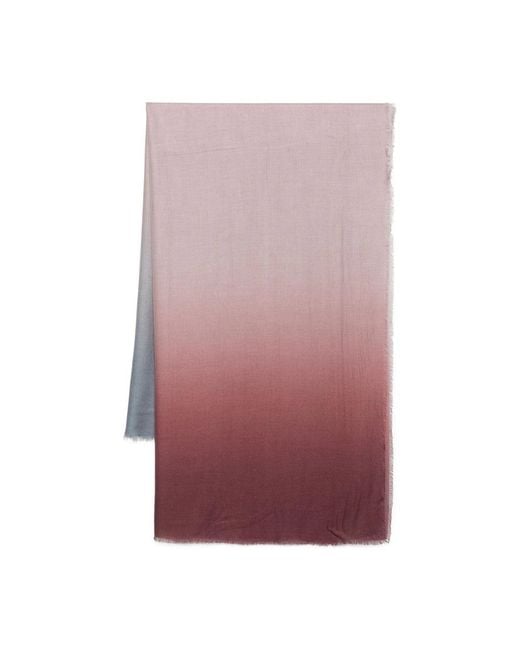 D'Aniello Purple Silk Scarves & Gloves