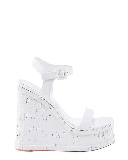 HAUS OF HONEY White Patent Leather Sandals
