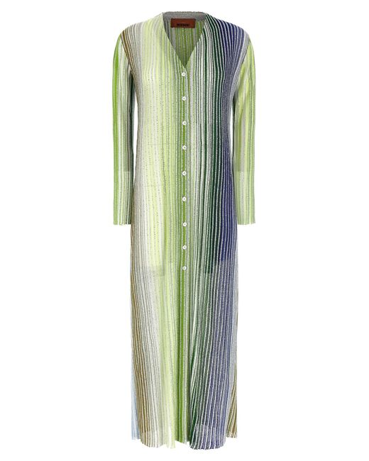 Sequin Long Cardigan Maglioni-Donna di Missoni in Green