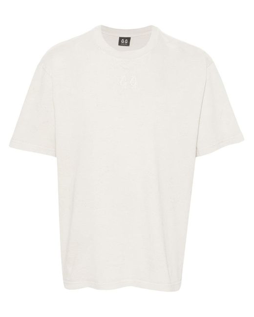 44 Label Group White T-Shirt With Cut-Out Detail for men