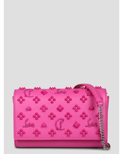Paloma clutch di Christian Louboutin in Pink