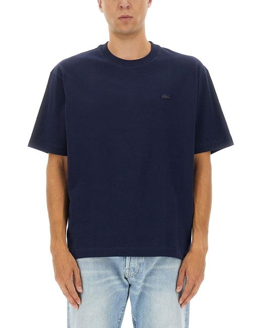 Lacoste Blue T-Shirt With Logo for men