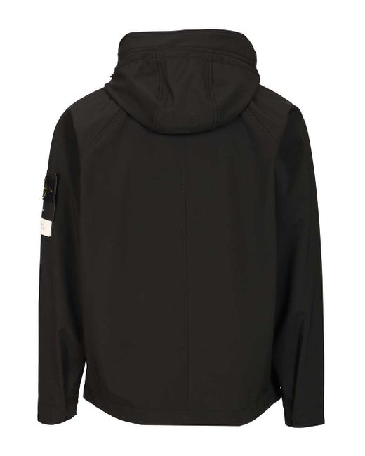 Stone Island Parka Soft Shell-r E.dye® Jackets Black for men