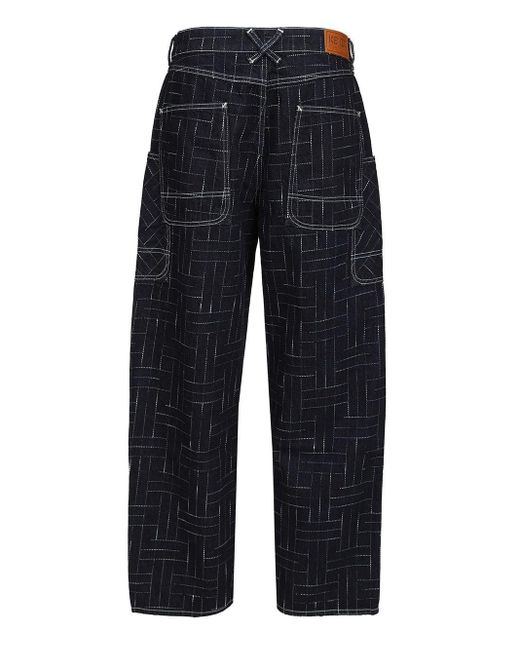 KENZO Blue Weave Jeans for men