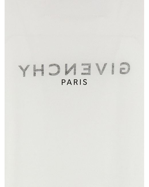 Logo T Shirt Bianco di Givenchy in White