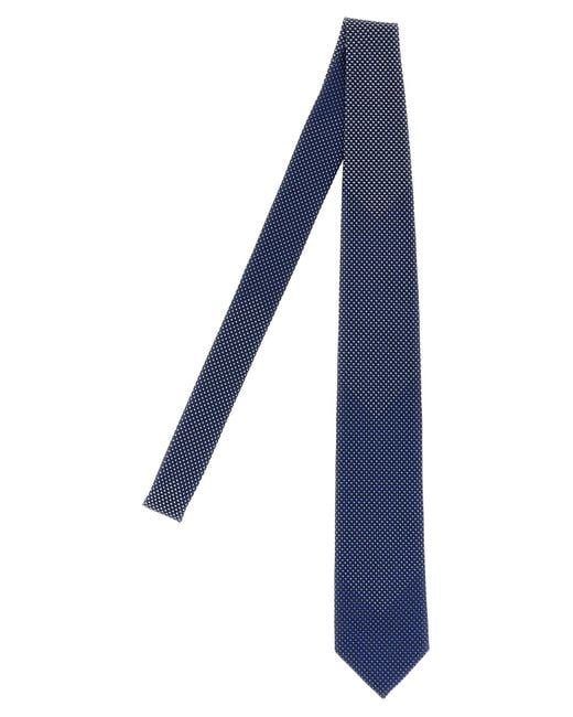 Brioni Blue Jacquard Tie for men