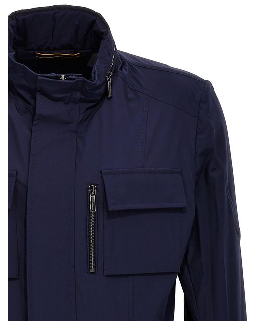 Moorer Blue Manolo-kn Casual Jackets, Parka for men