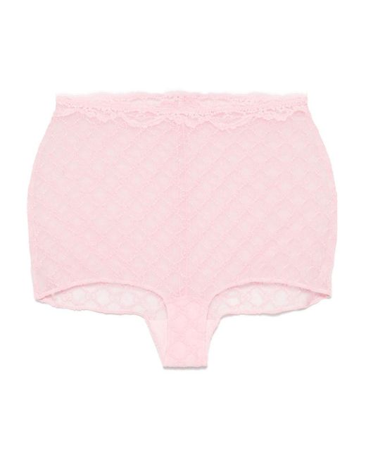 Gucci Pink Gg Tulle Coulottes